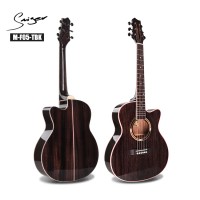 36" inch 3/4 Size Affordable Solid wood high quality mini acoustic travel guitar